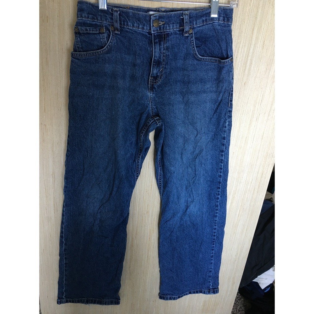 Signature by Levi Strauss Men Relaxed Fit Jeans Dark Wash Denim